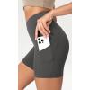 imageODODOS Womens Tummy Control Yoga Shorts 20 with Pockets High Waist Athletic Workout Shorts5quot  8quot  10quot InseamCharcoal