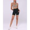 imageODODOS Womens Tummy Control Yoga Shorts 20 with Pockets High Waist Athletic Workout Shorts5quot  8quot  10quot InseamCharcoal Leopard