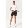 imageODODOS Womens Tummy Control Yoga Shorts 20 with Pockets High Waist Athletic Workout Shorts5quot  8quot  10quot InseamDark Brown