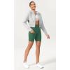 imageODODOS Womens Tummy Control Yoga Shorts 20 with Pockets High Waist Athletic Workout Shorts5quot  8quot  10quot InseamDark Green