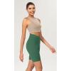 imageODODOS Womens Tummy Control Yoga Shorts 20 with Pockets High Waist Athletic Workout Shorts5quot  8quot  10quot InseamDark Green
