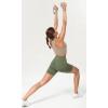 imageODODOS Womens Tummy Control Yoga Shorts 20 with Pockets High Waist Athletic Workout Shorts5quot  8quot  10quot InseamDark Olive