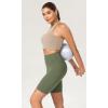 imageODODOS Womens Tummy Control Yoga Shorts 20 with Pockets High Waist Athletic Workout Shorts5quot  8quot  10quot InseamDark Olive