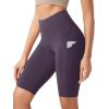 imageODODOS Womens Tummy Control Yoga Shorts 20 with Pockets High Waist Athletic Workout Shorts5quot  8quot  10quot InseamDark Purple