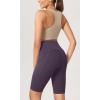imageODODOS Womens Tummy Control Yoga Shorts 20 with Pockets High Waist Athletic Workout Shorts5quot  8quot  10quot InseamDark Purple