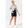 imageODODOS Womens Tummy Control Yoga Shorts 20 with Pockets High Waist Athletic Workout Shorts5quot  8quot  10quot InseamDeep Navy