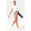 imageODODOS Womens Tummy Control Yoga Shorts 20 with Pockets High Waist Athletic Workout Shorts5quot  8quot  10quot InseamDusty Pink