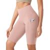 imageODODOS Womens Tummy Control Yoga Shorts 20 with Pockets High Waist Athletic Workout Shorts5quot  8quot  10quot InseamDusty Pink