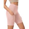 imageODODOS Womens Tummy Control Yoga Shorts 20 with Pockets High Waist Athletic Workout Shorts5quot  8quot  10quot InseamDusty Pink