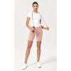 imageODODOS Womens Tummy Control Yoga Shorts 20 with Pockets High Waist Athletic Workout Shorts5quot  8quot  10quot InseamDusty Pink