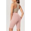 imageODODOS Womens Tummy Control Yoga Shorts 20 with Pockets High Waist Athletic Workout Shorts5quot  8quot  10quot InseamDusty Pink