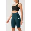 imageODODOS Womens Tummy Control Yoga Shorts 20 with Pockets High Waist Athletic Workout Shorts5quot  8quot  10quot InseamForest Teal