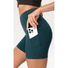 imageODODOS Womens Tummy Control Yoga Shorts 20 with Pockets High Waist Athletic Workout Shorts5quot  8quot  10quot InseamForest Teal