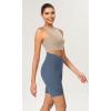 imageODODOS Womens Tummy Control Yoga Shorts 20 with Pockets High Waist Athletic Workout Shorts5quot  8quot  10quot InseamInk Blue