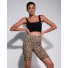 imageODODOS Womens Tummy Control Yoga Shorts 20 with Pockets High Waist Athletic Workout Shorts5quot  8quot  10quot InseamLeopard
