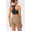 imageODODOS Womens Tummy Control Yoga Shorts 20 with Pockets High Waist Athletic Workout Shorts5quot  8quot  10quot InseamLight Brown