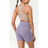 imageODODOS Womens Tummy Control Yoga Shorts 20 with Pockets High Waist Athletic Workout Shorts5quot  8quot  10quot InseamLilac Smoke