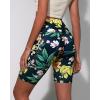 imageODODOS Womens Tummy Control Yoga Shorts 20 with Pockets High Waist Athletic Workout Shorts5quot  8quot  10quot InseamTropical Flower
