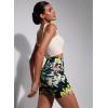 imageODODOS Womens Tummy Control Yoga Shorts 20 with Pockets High Waist Athletic Workout Shorts5quot  8quot  10quot InseamTropical Flower
