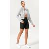 imageODODOS Womens Tummy Control Yoga Shorts 20 with Pockets High Waist Athletic Workout Shorts5quot  8quot  10quot InseamWave Black