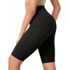 imageODODOS Womens Tummy Control Yoga Shorts 20 with Pockets High Waist Athletic Workout Shorts5quot  8quot  10quot InseamWave Black