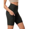 imageODODOS Womens Tummy Control Yoga Shorts 20 with Pockets High Waist Athletic Workout Shorts5quot  8quot  10quot InseamWave Black