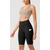 imageODODOS Womens Tummy Control Yoga Shorts 20 with Pockets High Waist Athletic Workout Shorts5quot  8quot  10quot InseamWave Black