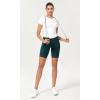 imageODODOS Womens Tummy Control Yoga Shorts 20 with Pockets High Waist Athletic Workout Shorts5quot  8quot  10quot InseamWave Forest Teal