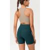 imageODODOS Womens Tummy Control Yoga Shorts 20 with Pockets High Waist Athletic Workout Shorts5quot  8quot  10quot InseamWave Forest Teal