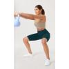 imageODODOS Womens Tummy Control Yoga Shorts 20 with Pockets High Waist Athletic Workout Shorts5quot  8quot  10quot InseamWave Forest Teal