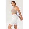 imageODODOS Womens Tummy Control Yoga Shorts 20 with Pockets High Waist Athletic Workout Shorts5quot  8quot  10quot InseamWhite