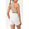 imageODODOS Womens Tummy Control Yoga Shorts 20 with Pockets High Waist Athletic Workout Shorts5quot  8quot  10quot InseamWhite
