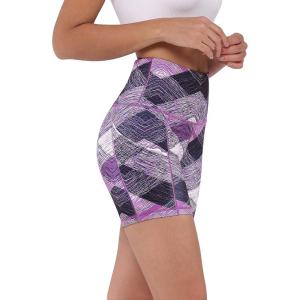 imageODODOS Womens Tummy Control Yoga Shorts 20 with Pockets High Waist Athletic Workout Shorts5quot  8quot  10quot InseamSketched Chevron