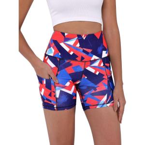 imageODODOS Womens Tummy Control Yoga Shorts 20 with Pockets High Waist Athletic Workout Shorts5quot  8quot  10quot InseamTri Angle