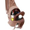 imageODODOS Daily Sling Bag with Adjustable Straps Crossbody Chest Bag Lightweight Small Backpack for Casual Traveling HikingBrown