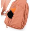 imageODODOS Daily Sling Bag with Adjustable Straps Crossbody Chest Bag Lightweight Small Backpack for Casual Traveling HikingDusty Orange