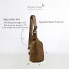 imageODODOS Daily Sling Bag with Adjustable Straps Crossbody Chest Bag Lightweight Small Backpack for Casual Traveling HikingGolden Brown