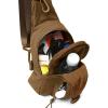 imageODODOS Daily Sling Bag with Adjustable Straps Crossbody Chest Bag Lightweight Small Backpack for Casual Traveling HikingGolden Brown
