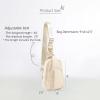 imageODODOS Daily Sling Bag with Adjustable Straps Crossbody Chest Bag Lightweight Small Backpack for Casual Traveling HikingIvory