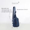 imageODODOS Daily Sling Bag with Adjustable Straps Crossbody Chest Bag Lightweight Small Backpack for Casual Traveling HikingPageant Blue