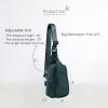 imageODODOS Daily Sling Bag with Adjustable Straps Crossbody Chest Bag Lightweight Small Backpack for Casual Traveling HikingSea Moss