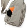 imageODODOS Daily Sling Bag with Adjustable Straps Crossbody Chest Bag Lightweight Small Backpack for Casual Traveling HikingTaupe