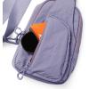imageODODOS Daily Sling Bag with Adjustable Straps Crossbody Chest Bag Lightweight Small Backpack for Casual Traveling HikingUltra Violet