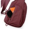 imageODODOS Daily Sling Bag with Adjustable Straps Crossbody Chest Bag Lightweight Small Backpack for Casual Traveling HikingWine
