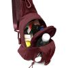 imageODODOS Daily Sling Bag with Adjustable Straps Crossbody Chest Bag Lightweight Small Backpack for Casual Traveling HikingWine