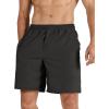 imageODODOS Mens Athletic Shorts with Pockets 5quot  7quot Inseam Quick Dry Lightweight Workout Gym Running ShortsBlack