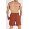 imageODODOS Mens Athletic Shorts with Pockets 5quot  7quot Inseam Quick Dry Lightweight Workout Gym Running ShortsRust