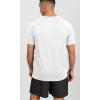 imageODODOS Mens Quick Dry Short Sleeve Shirts UPF 50 Sun Protection SPF Athletic Tops Workout TShirtsWhite Heather