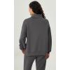 imageODODOS Modal Soft Split Hem Turtleneck Sweatshirts for Women Long Sleeve Casual Pullover TopCharcoal
