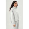 imageODODOS Modal Soft Split Hem Turtleneck Sweatshirts for Women Long Sleeve Casual Pullover TopFrosted Mint